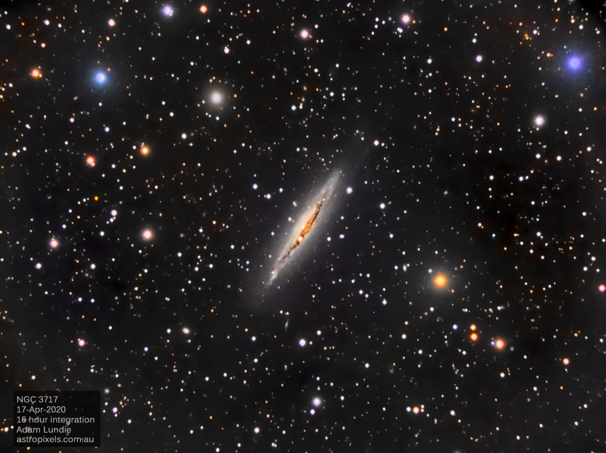 Edge On Spiral Galaxy NGC 3717