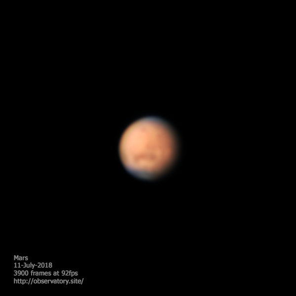 Hazy Mars at Opposition