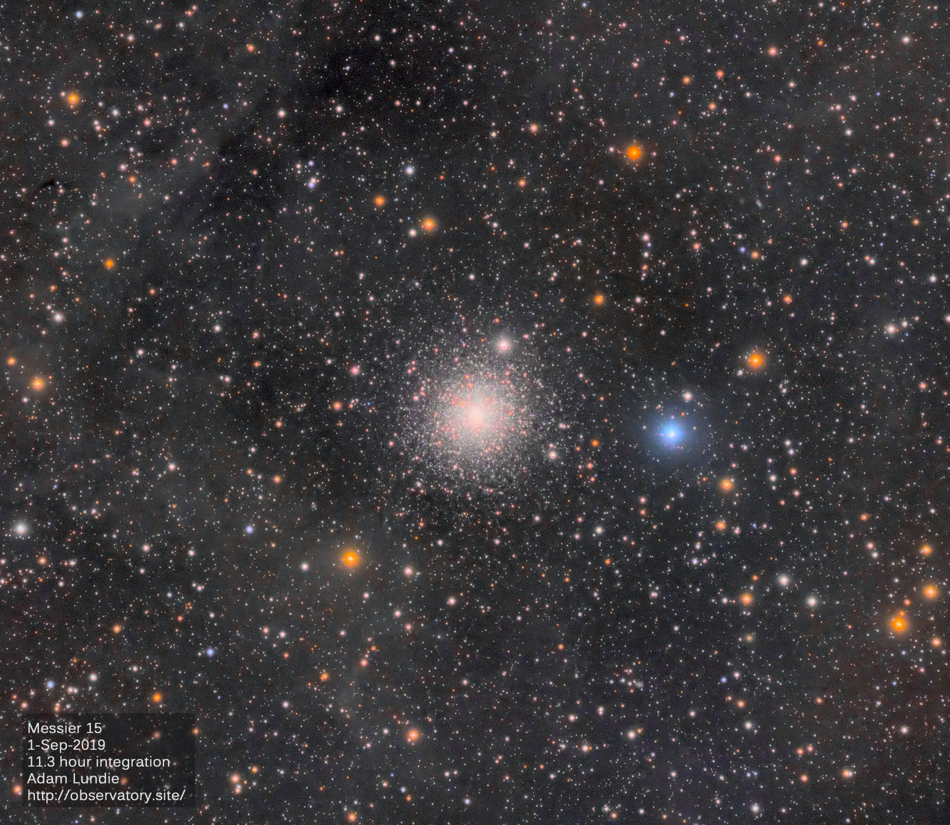 Messier 15 Globular Cluster with IFN