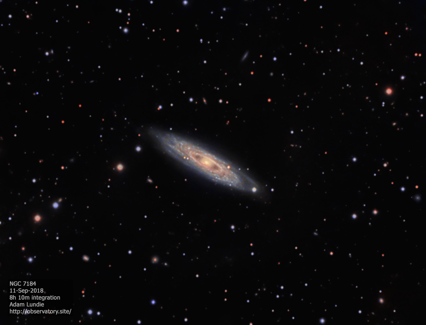 Spiral Galaxy NGC7184