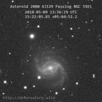 Asteroid 2000 AJ129 Passing NGC5921 thumbnail