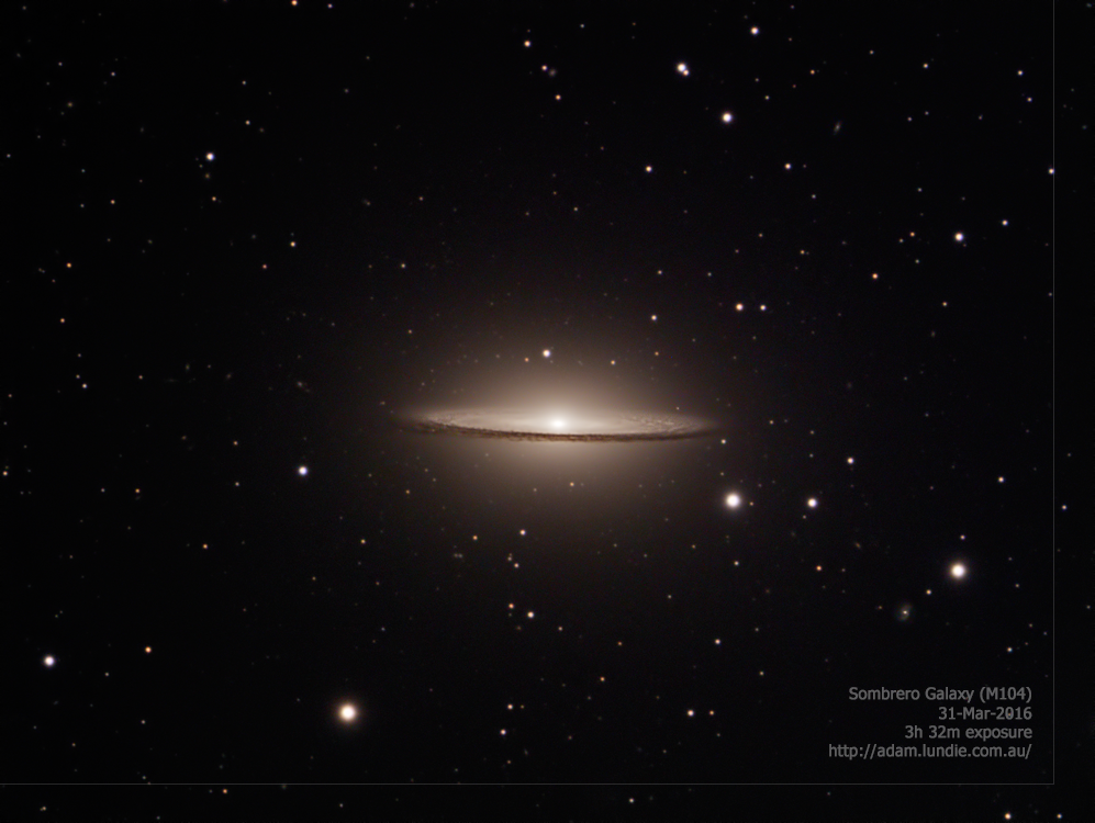 Sombrero Galaxy: A comparison between my first ever astronomical photo 10 months ago and now