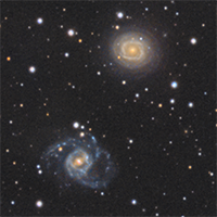 Spiral Galaxies NGC6935 and NGC6937 Spiral Galaxies NGC6935 and NGC6937 thumbnail